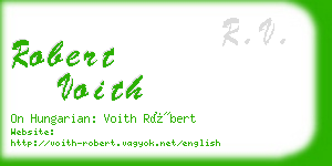 robert voith business card